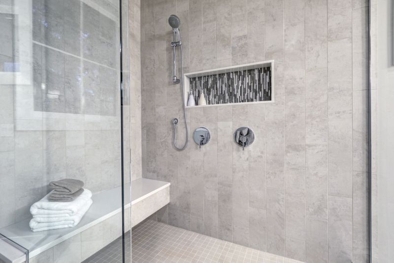 Shower with Built-In Niches